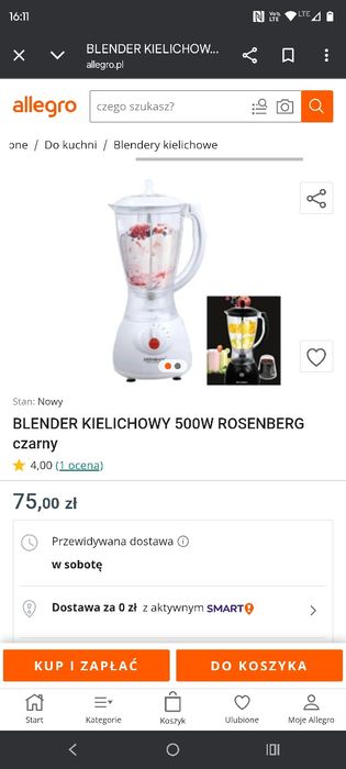 Blender kielichowy Rozenberg