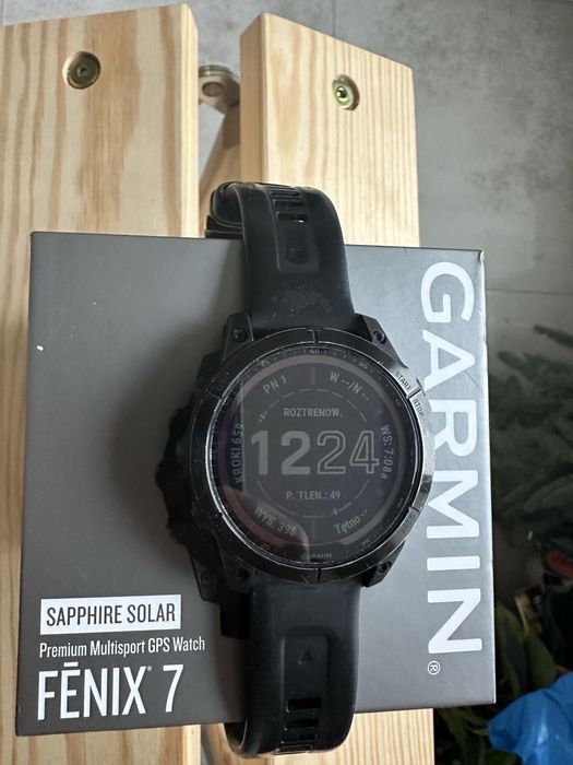 Garmin Fenix 7 sapphire solar - stan bdb