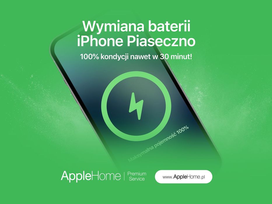 Wymiana baterii iPhone Piaseczno - serwis Apple - naprawa w 30 minut