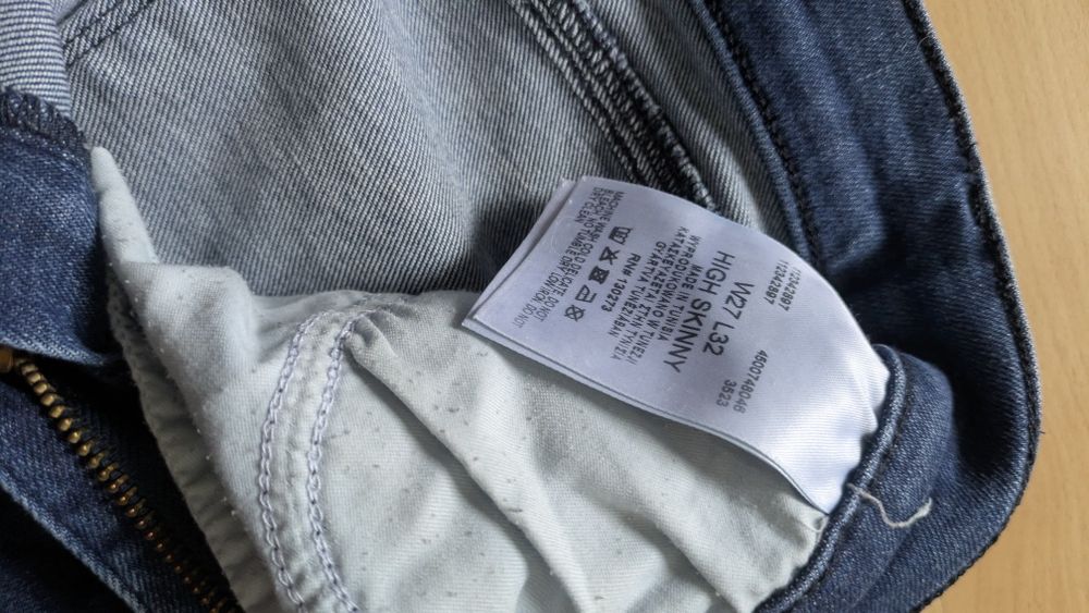 Wrangler Dzinsy  W27 L32 High Skinny