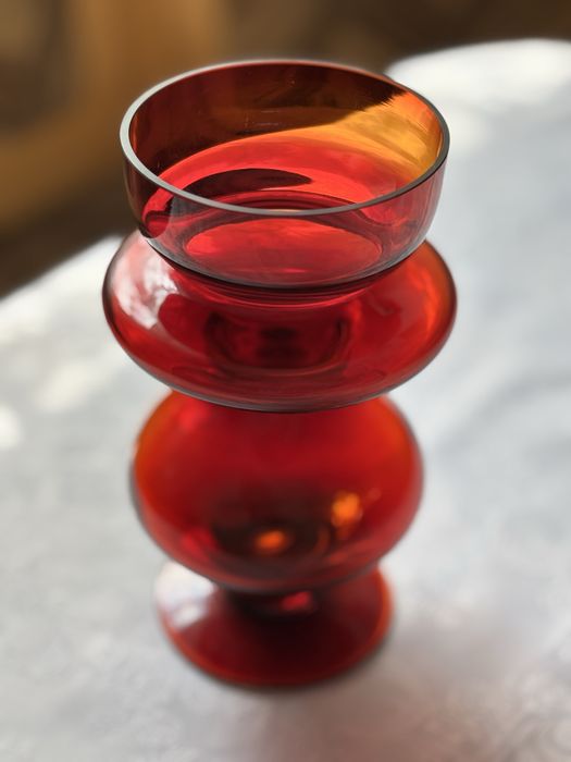 Swiecznik Z Horbowy Sudety wazon prl szkło prl