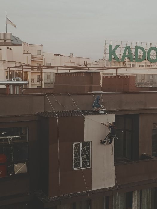 Утепление стен, Высотные работы