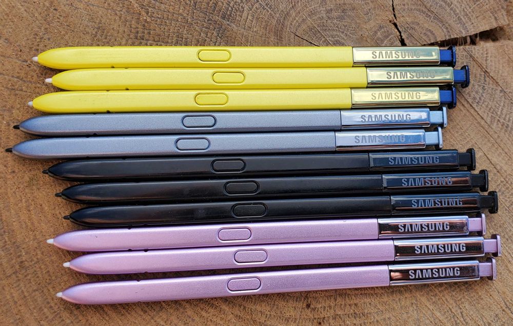 оригинал Samsung Note 9 (N960) S PEN черный/желтый стилус c Bluetooth