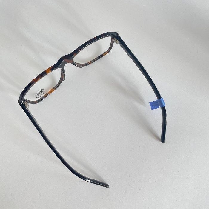 Okulary oprawy ETE w stylu retro czarno-brązowe