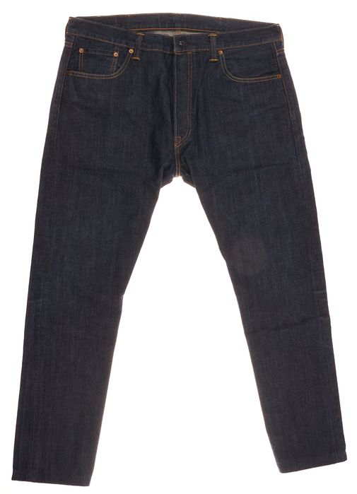 Spodnie Levis 501 W38 L34 Guzikowy Prosty Krój Ciemny Denim