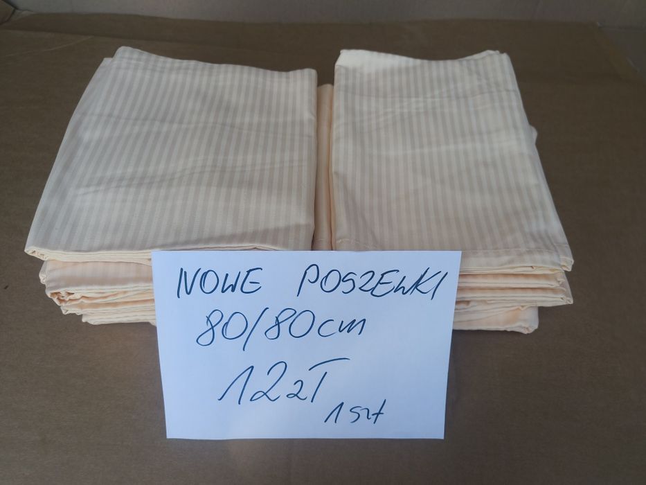 Nowe poszewki na poduszkę 80/80 cm