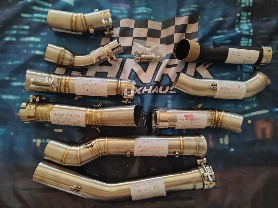 Tubos redutores de escape curva p moto varios modelos e diametros etc