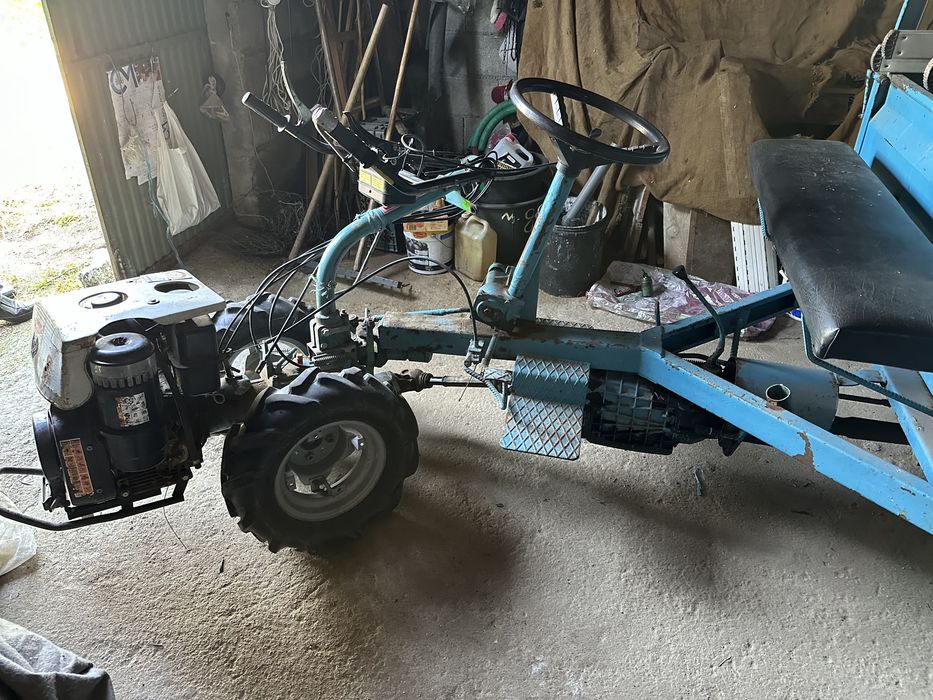Motocultivador Mondial Diesel (Lombardini 6LD 360) + Atrelado Tração + Acessórios