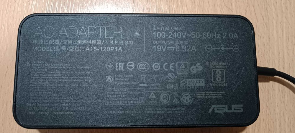 Carregador original Asus 19v 6.32a 120w (Compatível com Toshiba)