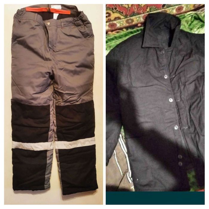 Одежда зимняя раб брюки куртка фуфайка штани штаны рабочие Метинвест