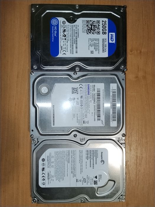 Рабочий винчестер жёсткий диск HDD 250Гб