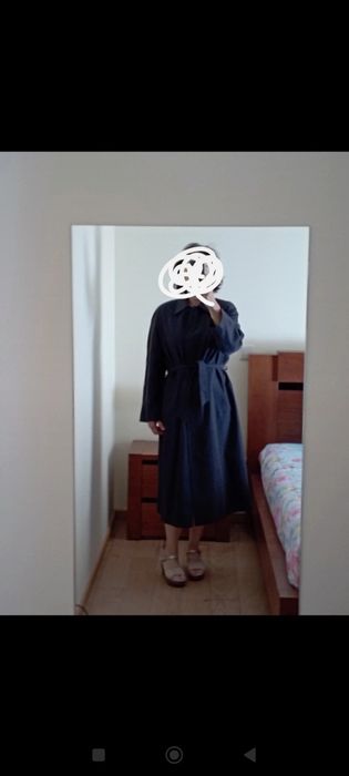 Gabardine azul marinho