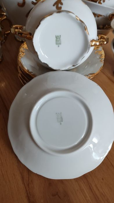 Porcelana biała ze złotem Wawel