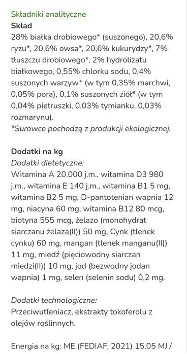 10kg Lukullus BIO sucha karma dla psa Drób 
Wysokiej jakości karma Bio