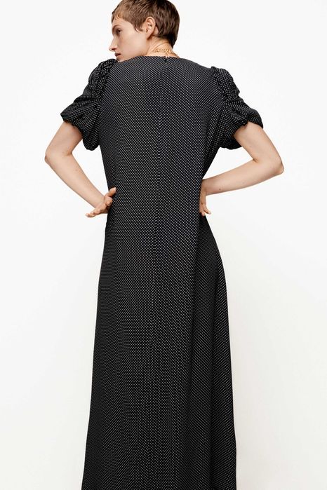 Платье в горошек Zara.  Тренд 2026. Оригинал