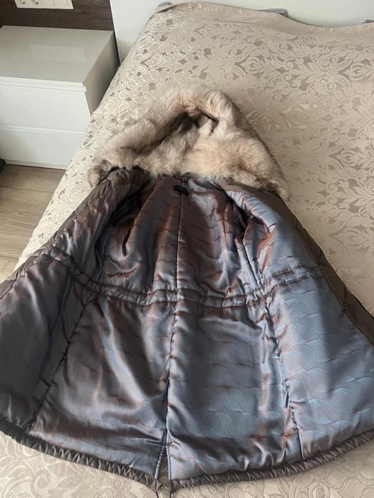 Парка пуховик пальто куртка песец