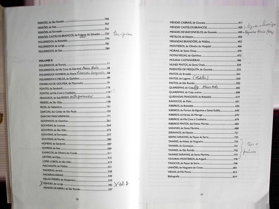 Genealogia: Raízes da Beira, vol. I e II