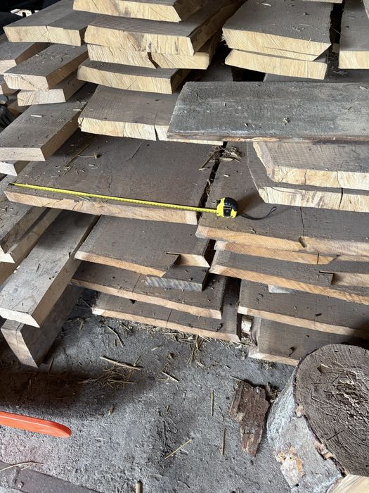 Dąb jesion w deskach