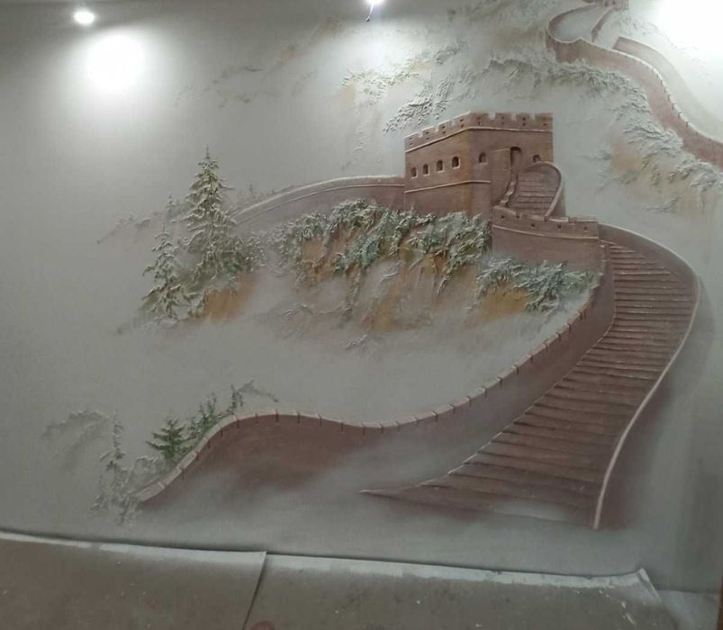 Розпис стін художник берельєф ліпка ліпнина