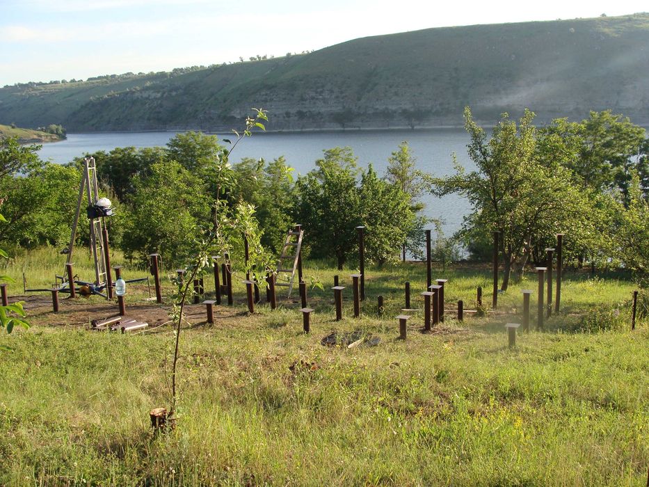 Винтовые сваи (гвинтові палі) для строительства домов, бань, беседок