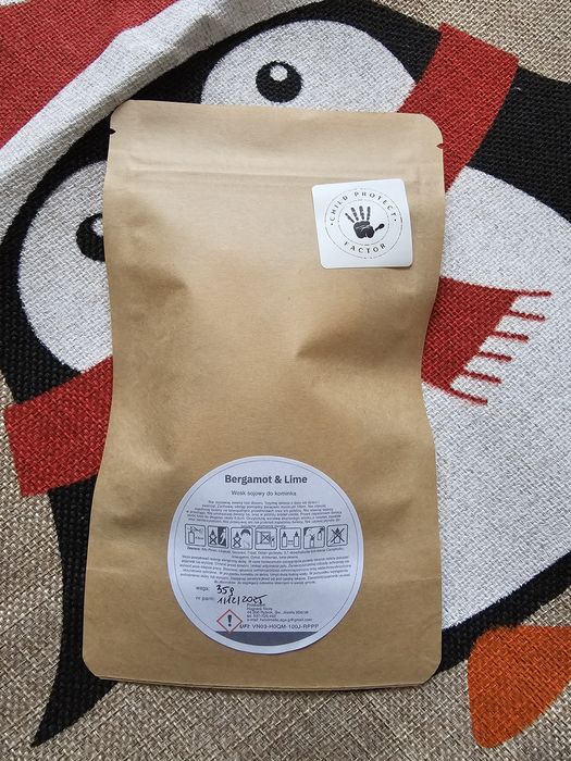 Sojowy wosk do kominka o zapachu Bergamot & Lime