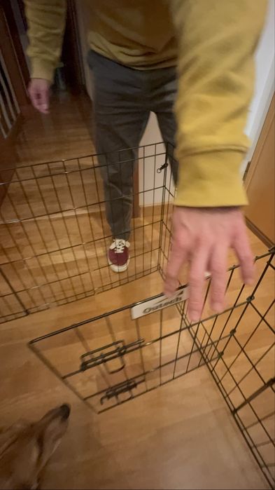 Outech Jaula Dobrável Preta para cães