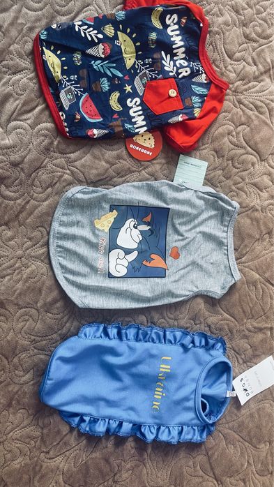 Одежда для вашей собачки цена за 8 футболок