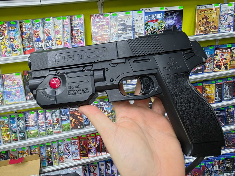 Oryginalny GunCon Gun Con Pistolet Light Gun do konsoli Playstation PSX ...