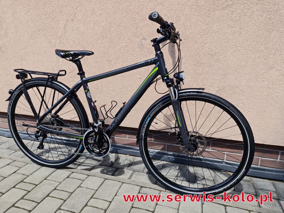 Rower męski CROSSOWY RALEIGH koła 28 aluminium SHIMANO DEORE XT poleca