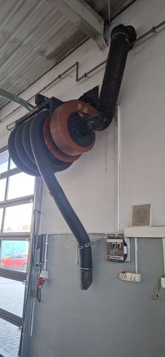 Wyciąg spalin 7 metrów na bębnie 380 V