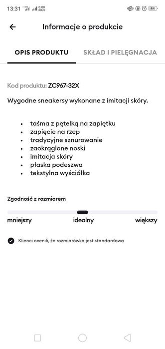 Adidasy sneakersy za kostkę Sinsay p