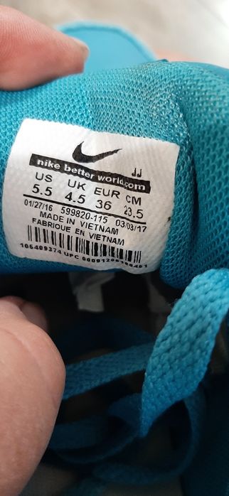 Нові шкіряні+ замш кросівки Nike AIR 36p.