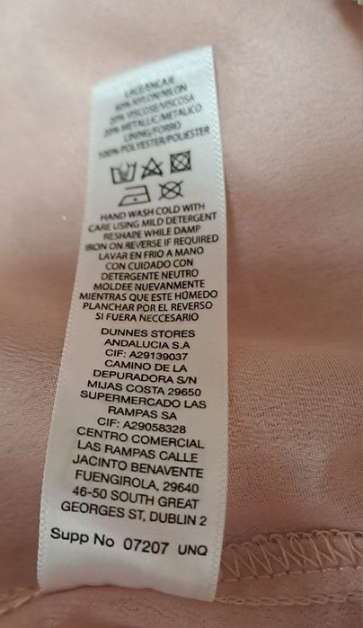 Sukienka Savida piękne wzory, srebrna nitka, rękawek, R:40