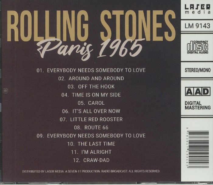 The Rolling Stones - Paris 1965 CD [EU]