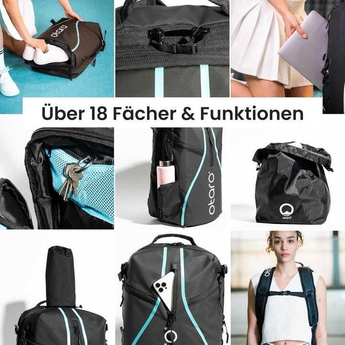 Otaro Plecak Tenisowy z Przegrodą na Buty Premium + akcesoria 42L NOWY