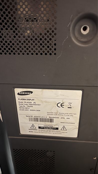 Плазмовий телевізор Samsung 42 дюйми PS42V6S