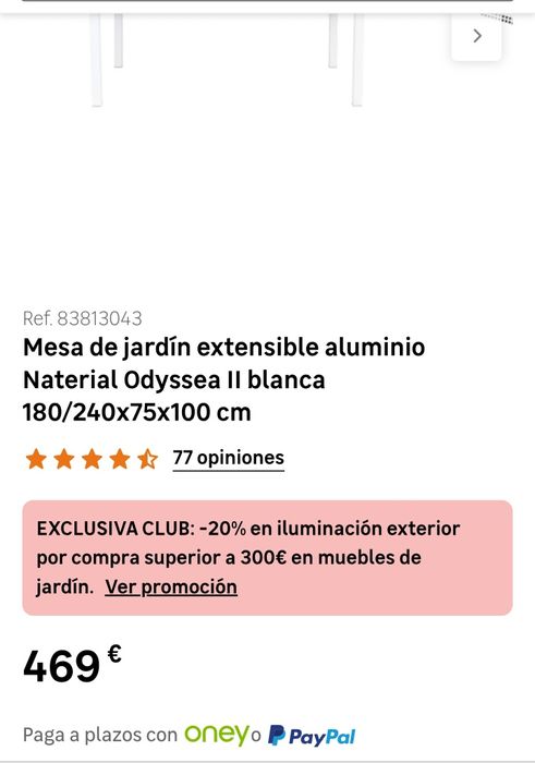 Mesa de jardim solaris honey wood extensible  leroy merlan