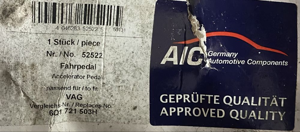 Pedal Acelerador Audi a3 8l