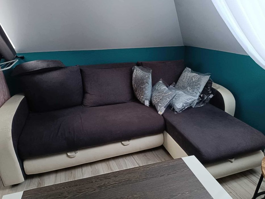 Narożnik z funkcja spania