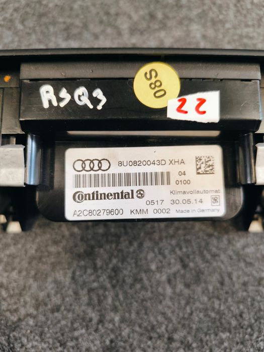 Climatronic sofagem / comando chaufagem AUDI Q3