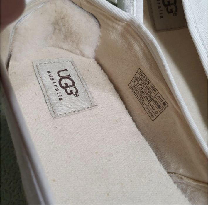 Оригинальные балетки ugg натуральный лён