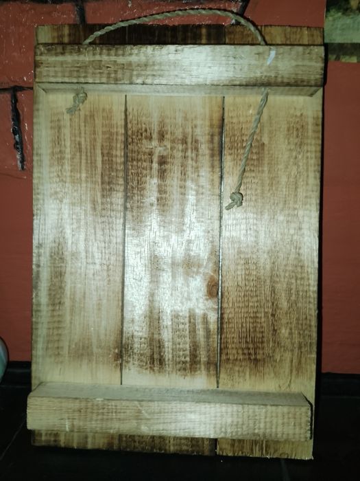 Tabliczka drewno metal Home sweet home.