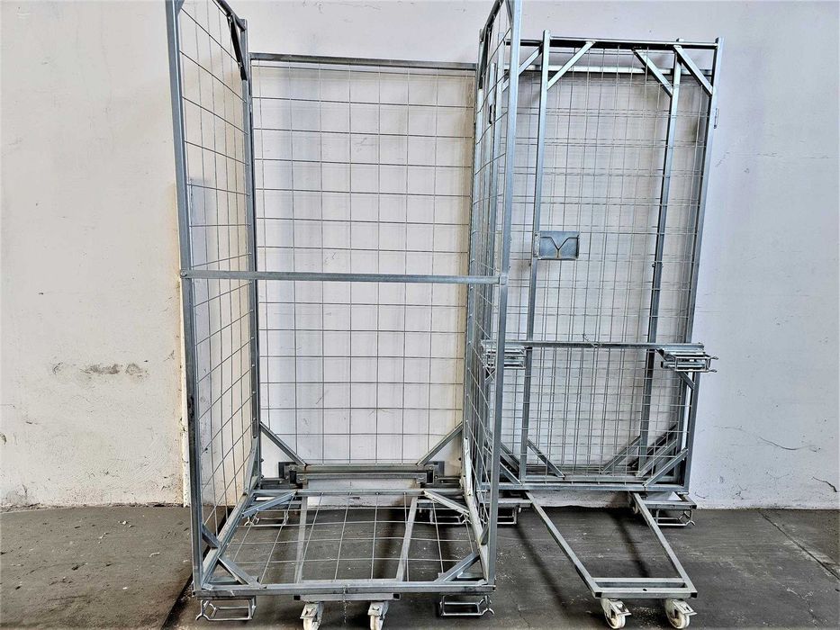 Kosz Magazynowy Siatkowy Gitterbox Wózek Transportowy Paleta Euro