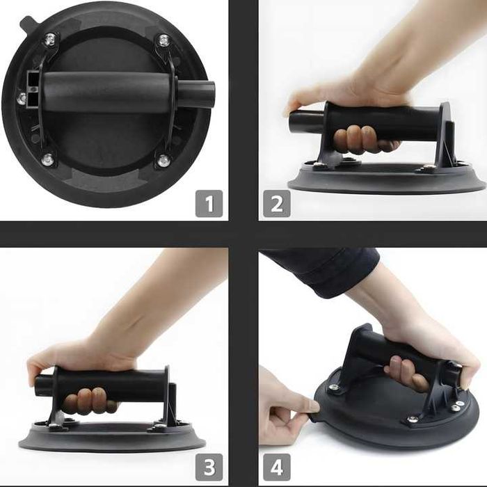 Uchwyt próżniowy 200 mm z pompką do przenoszenia płytek szyb