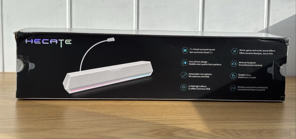 Ігровий саундбар Edifier Hecate G1500 White з RGB підсвічуванням