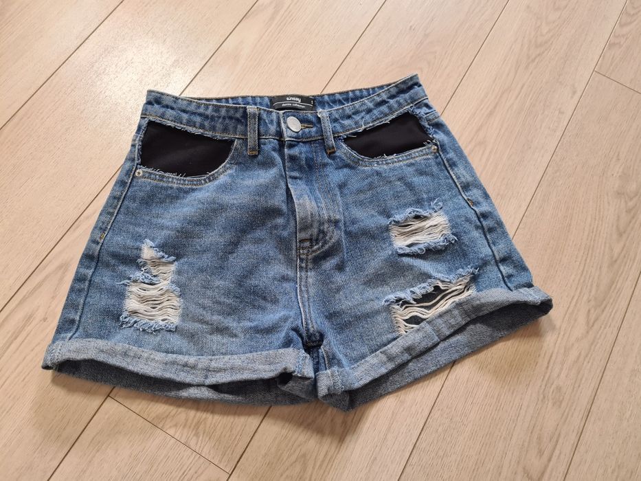 Spodenki jeans przecierane 36 S Sinsay jak nowe