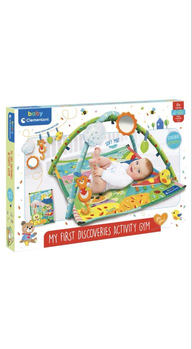 Розвивальний килимок Chicco Baby Clementoni My First Discoveries Activity Gym (від народження)