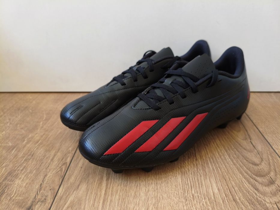 Buty Adidas Deportivo II skórzane piłkarskie męskie czarne 45 1/3 29cm