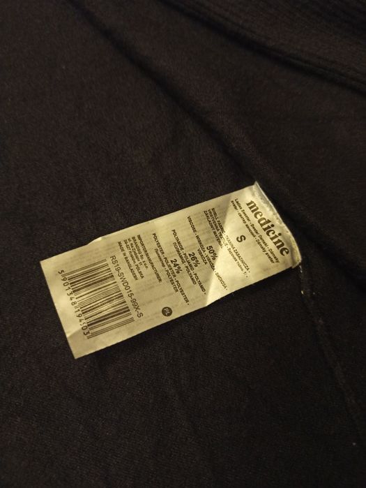 Sweter kardigan czarny damski S Medicine