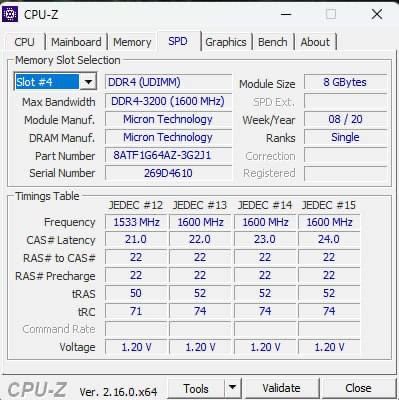 DDR4 Micron 2x8 3200mhz